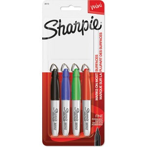 Sharpie Assorted Fine Point Mini Markers 4/Pack