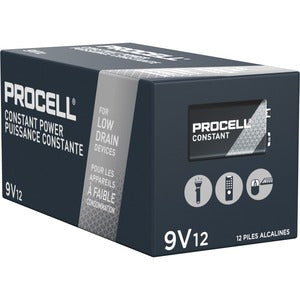 Duracell PROCELL 9V Alkaline Battery 12Pack