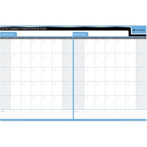 24"x36" Quartet Day-Timer Undated 30/60 Day Laminated Planner