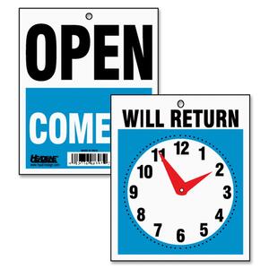 Will Return Sign with Clock Hand
