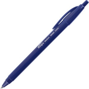 Integra Blue Medium Triangular Barrel Retractable Ballpoint Pens 12/Pack