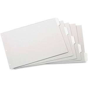 5 White Tabs Write 'n Erase Dividers