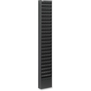 23 Pocket Black Steel Magazine Rack