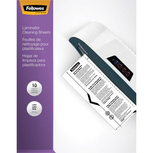 8.5"x11"White Laminator Cleaning Sheets 10Pack