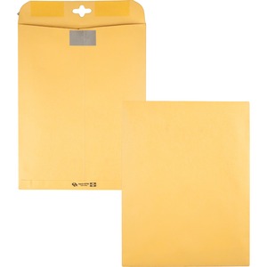 10"x13" Kraft Resealable Redi-Tac Clear Clasp Envelope