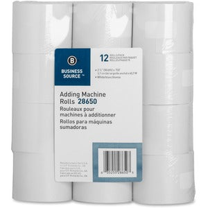 2-1/4"x150' Adding Machine Rolls 12Pack