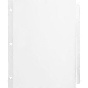 5 Tab 3 Hole Reinforced Hole Punched Indexes