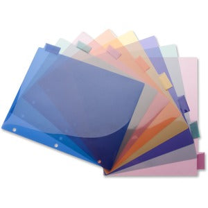 Letter 3 Hole Poly Insert Index Dividers