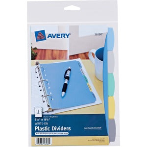 5-1/2" x 8-1/2" Mini Write & Erase Plastic Dividers