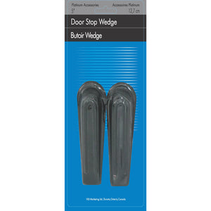Black Wedge Door Stop 2Pack