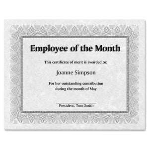 11"x8.50" Red/Silver Regent Style Certificate