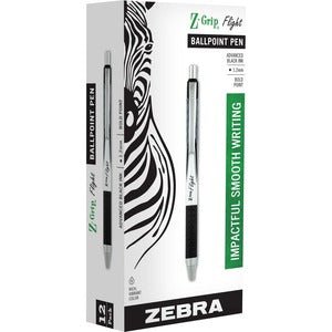 Zebra Bold Z-Grip Flight Retractable Pens 12/Pack