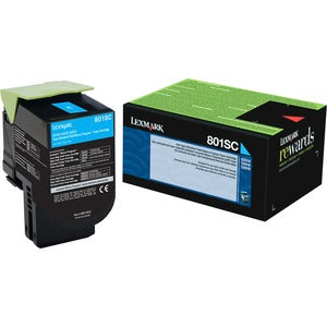 Lexmark 801SC Cyan Toner Cartridges
