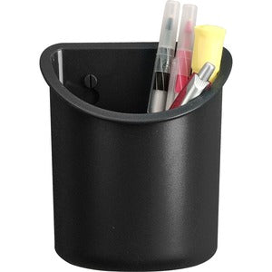 Black Plastic Mounting Pencil Cup