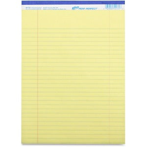 8-3/8"x10-7/8" Yellow 0.32" Ruled Micro Perforated Notepad