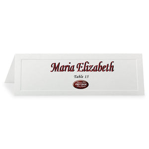 11"x4.3" Overtures Traditional Embossed Tent Cards
