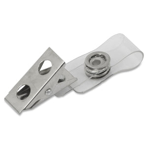 Nickel Plated Alligator Badge Snap Look Clips