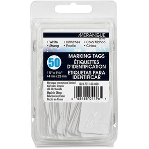 1.09"x1.75" 50 Pack White Strung Tags