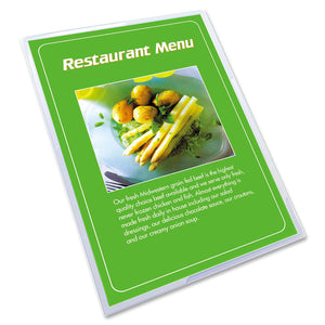Menu Size - 12" x 18" - 3mil - 50 Pack - Thermal Laminating Pouc