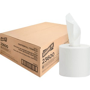 White 600' Centerpull Towels