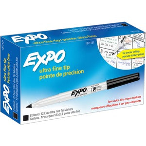 Expo Black Ultra Fine Dry Erase Markers