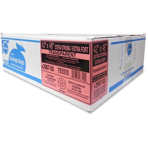 42"x48" Clear  Industrial Trash Bags 75/Carton