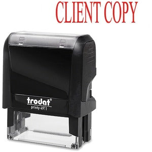 Self-inking Client Copy Stamp