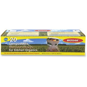 16.75"x17.50" Compostable Bags 20/Pack