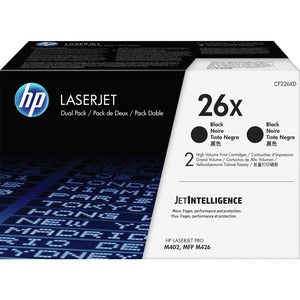 HP 26X CF226XD 2 Pack Black High Yield Toner Cartridge