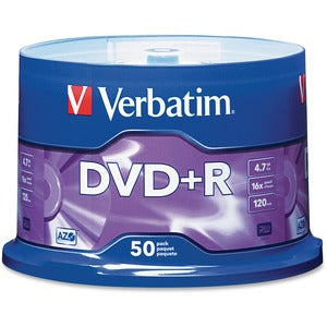 Verbatim AZO 16X Speed Branded DVD+R Spindle