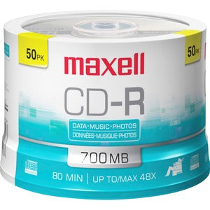 Maxwell Branded Surface CD-R Discs Spindle