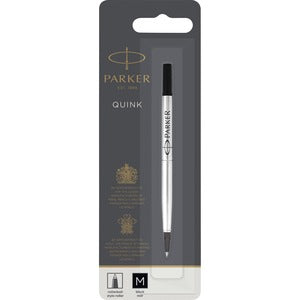 Black Medium Point Rollerball Pen Refill