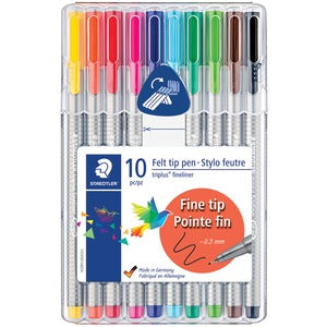Triplus Fineliner Porous 0.3mm Point Pens 6Pc