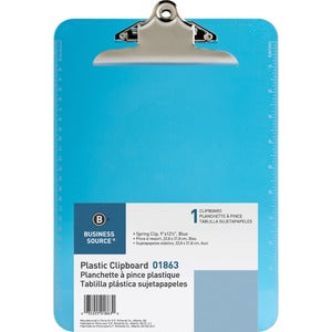 9"x12.5" Blue Spring Clip Plastic Clipboard