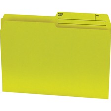 Yellow Letter 1/2 Tab Cut Top Tab File Folder