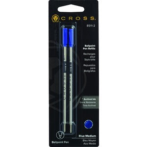 Blue Medium Point Standard Ballpoint Pen Refills