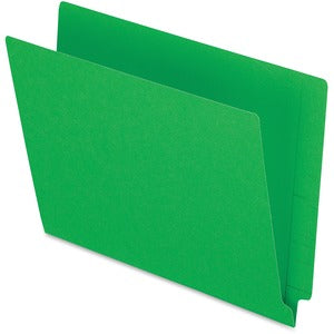 Green Letter End Tab Folders