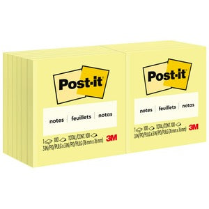 3"x3" Canary Yellow Plain Note