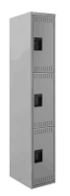 Gray 4 Tier Clean Lined Assembled Lockers