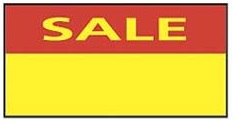 SALE Label Red/Yellow, Permanent