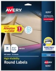 White Address Sheeted Labels