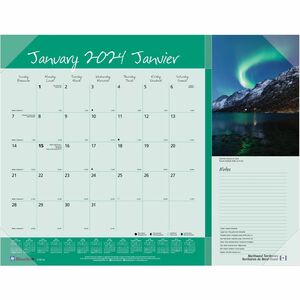 21-25'x17" 2024 Monthly Canadian Provinces Planner