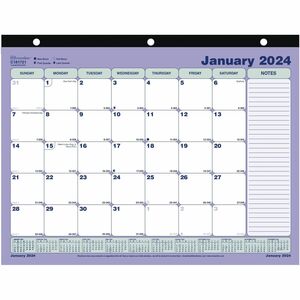 11"x8.5" 2024 Mini Monthly Desk Pad