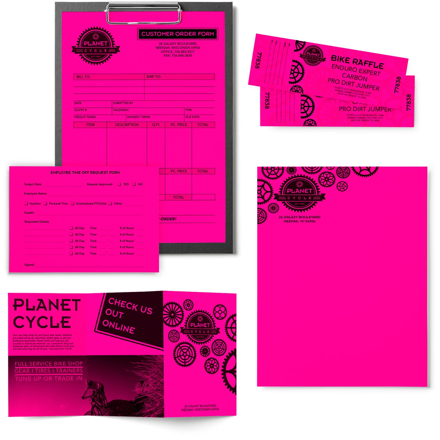Astrobrights Color Copy Paper - Fireball Fuchsia