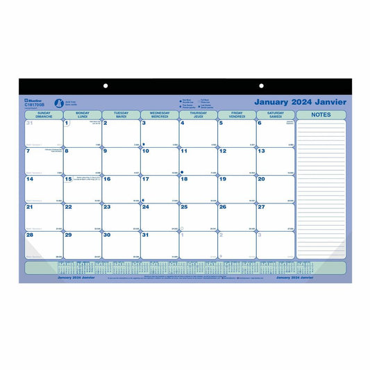 17.75"x10.7" 2024 Calendar Desk Pads