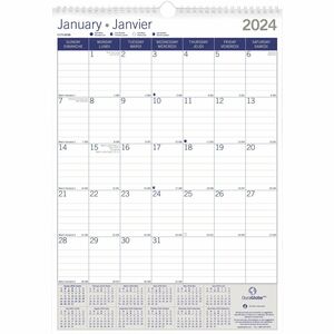 12"x17" Bilingual Monthly Wall Calendar