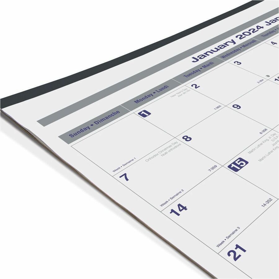 Blueline 2024 Net Zero Carbon Monthly Desk Pad Calendar