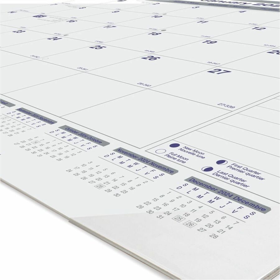 Blueline 2024 Net Zero Carbon Monthly Desk Pad Calendar