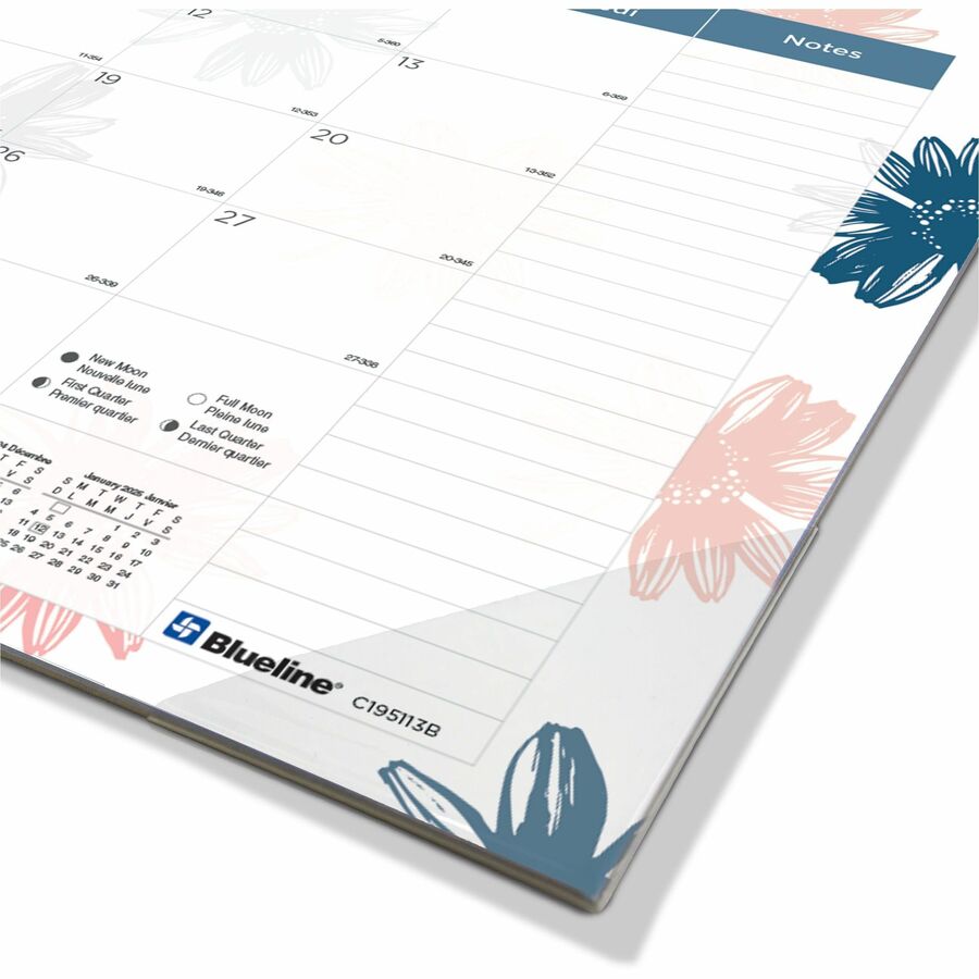 Blueline 2024 Monthly Desk Pad Calendar
