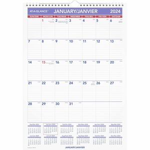 Ruled Daily Blocks Monthly Wall Calendar